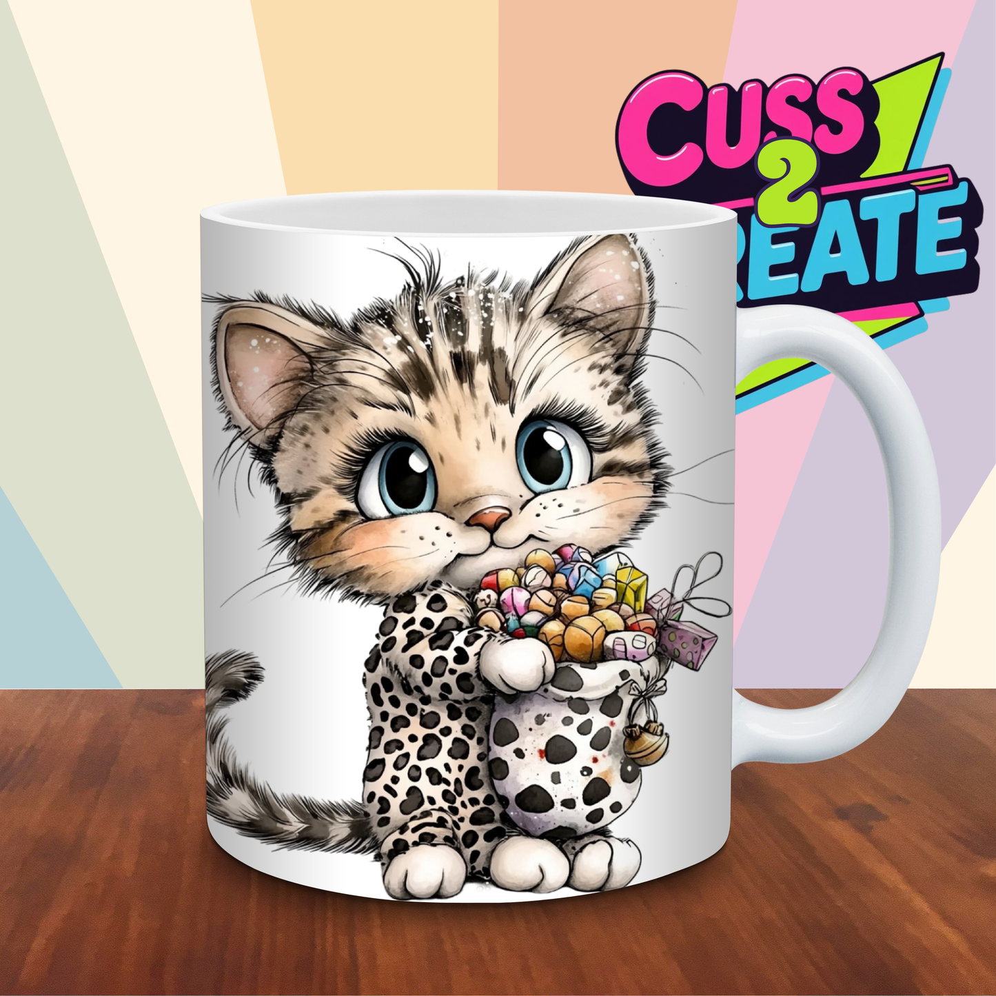 Leopard Cat Design 11 Ceramic Mug
