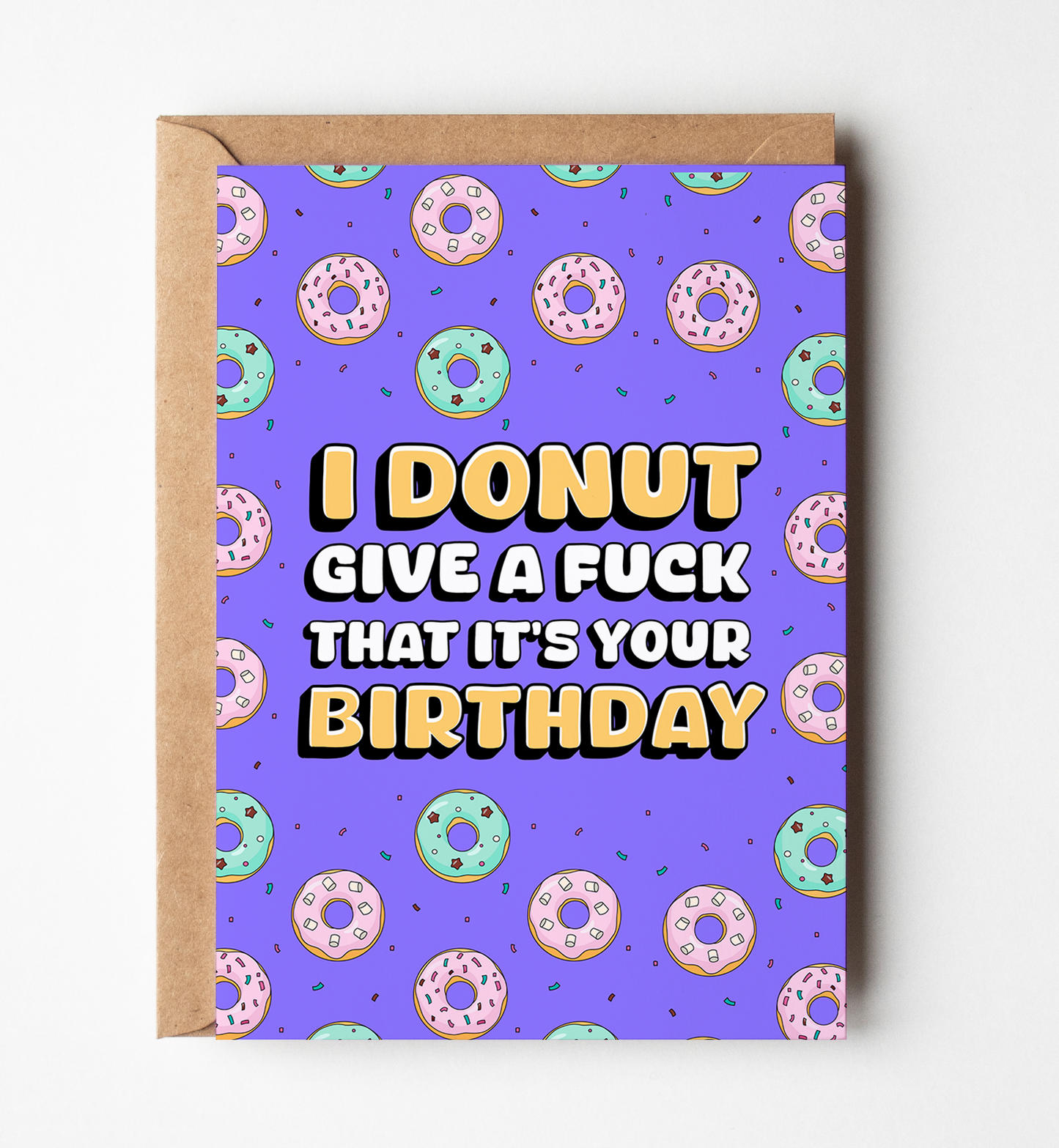 Yeah Noted - Funny Birthday Card, Sarcastic Greeting Card for Food Lovers