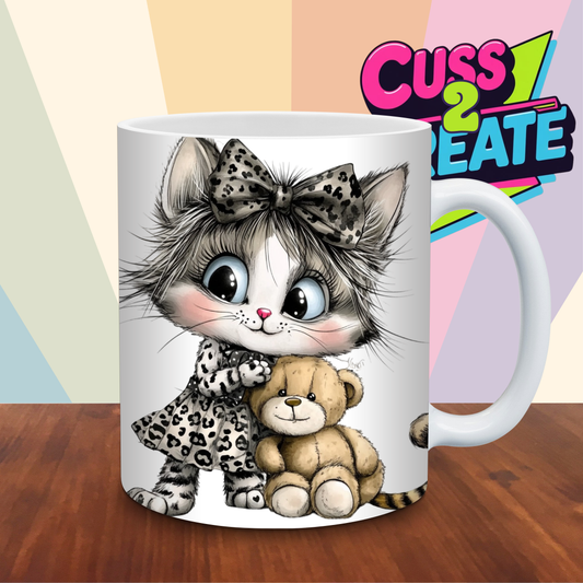 Leopard Cat Design 10 Ceramic Mug