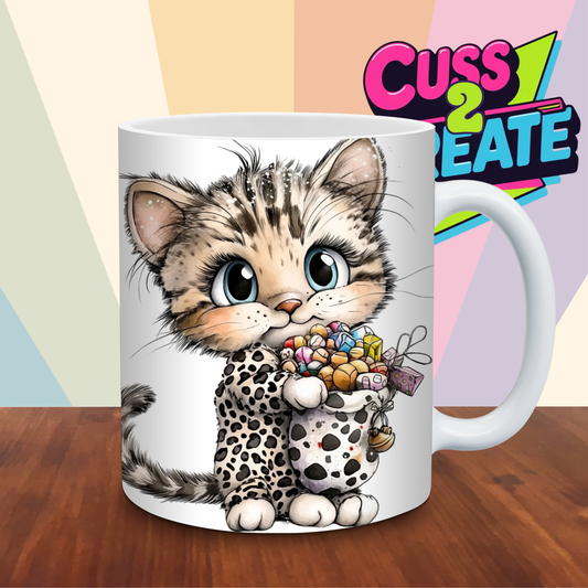 Leopard Cat Design 11 Ceramic Mug