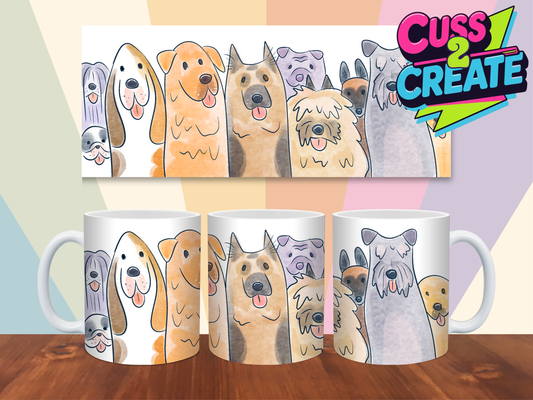 Coffee Pause with Paws Design 11 Ceramic Mug