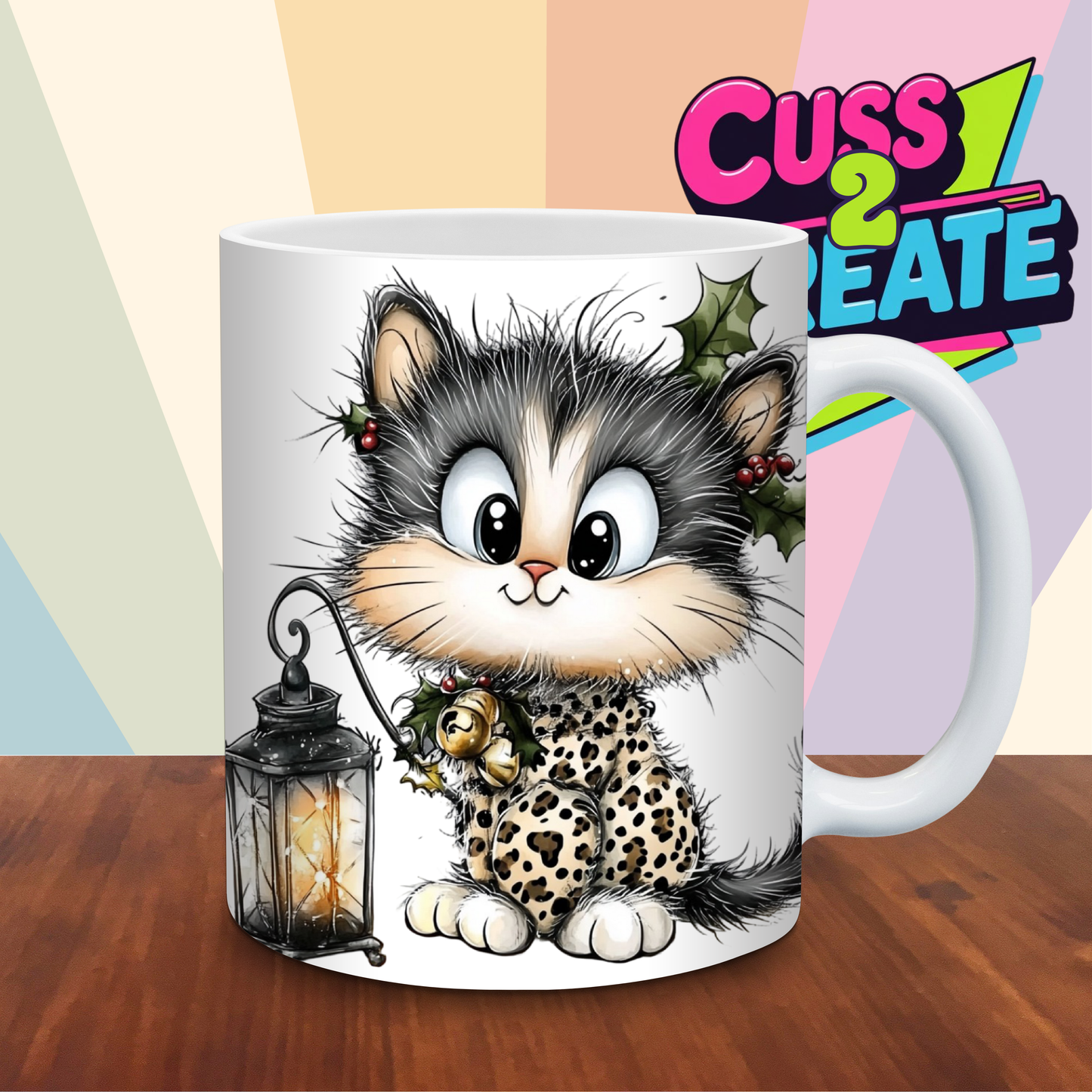 Leopard Cat Design 12 Ceramic Mug