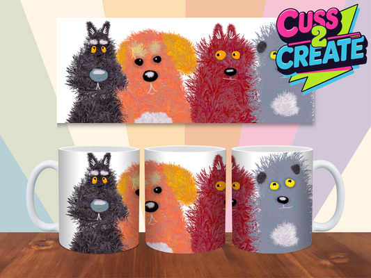 Coffee Pause with Paws Design 13 Ceramic Mug