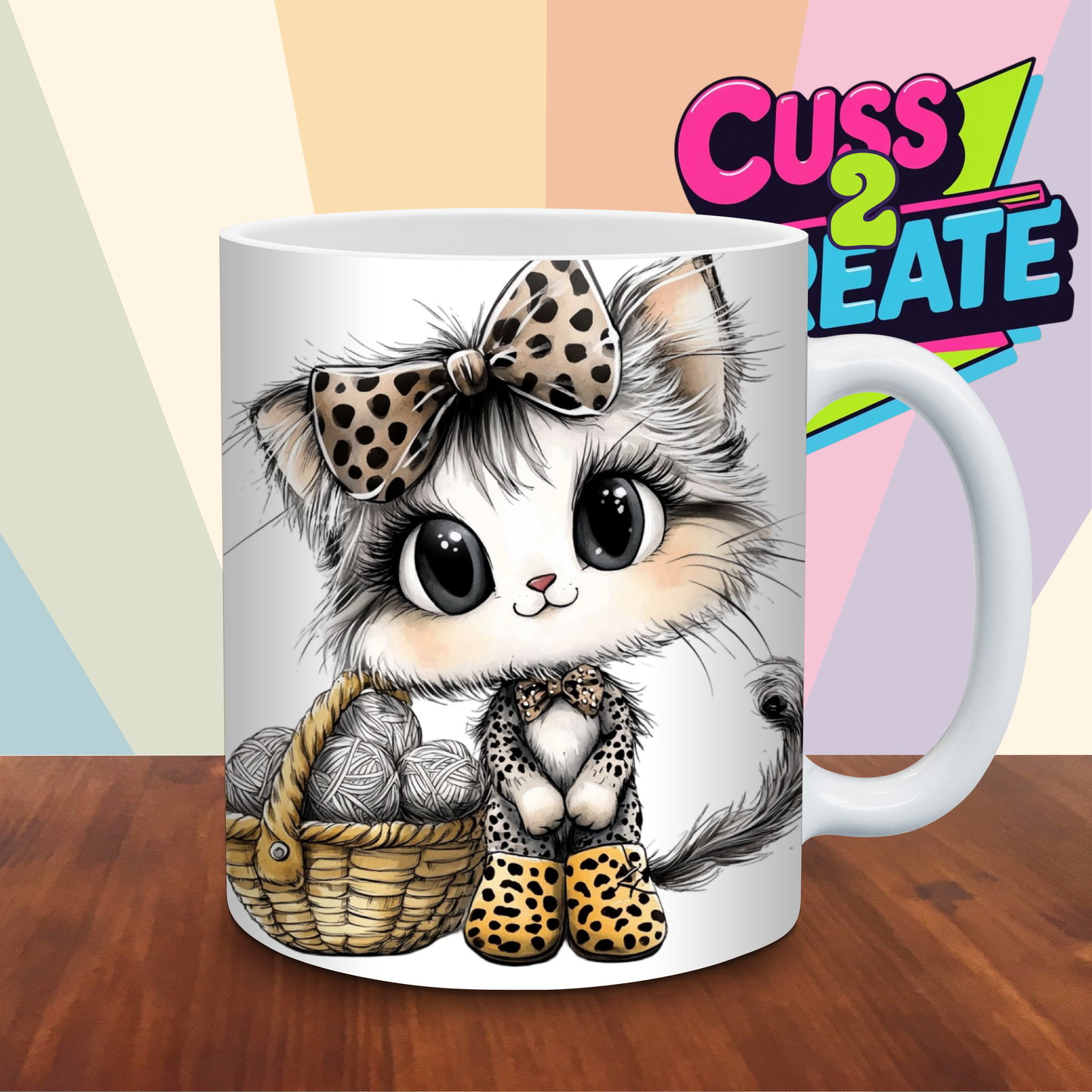 Leopard Cat Design 15 Ceramic Mug