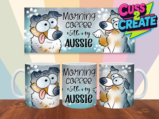 Coffee Pause with Paws Design 1 Ceramic Mug