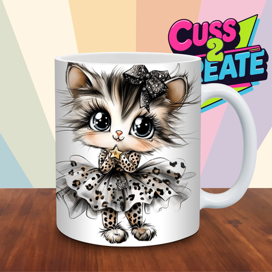 Leopard Cat Design 2 Ceramic Mug