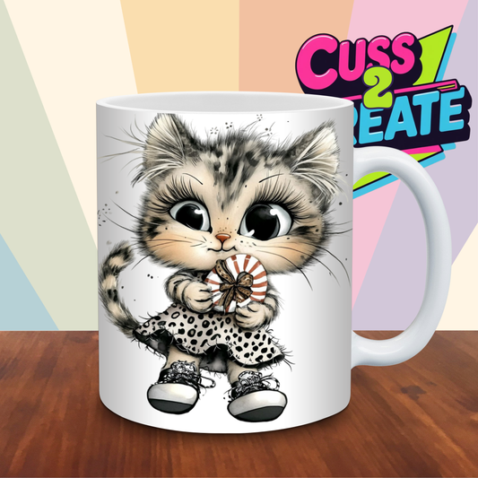Leopard Cat Design 3 Ceramic Mug