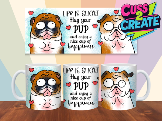 Coffee Pause with Paws Design 3 Ceramic Mug
