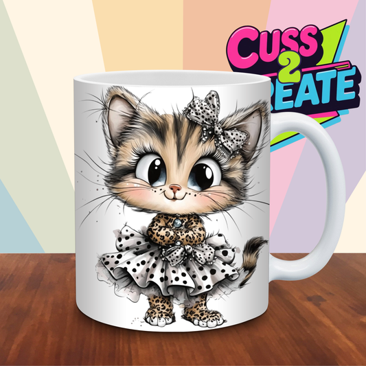 Leopard Cat Design 4 Ceramic Mug