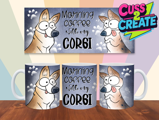 Coffee Pause with Paws Design 4 Ceramic Mug