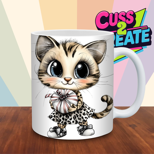 Leopard Cat Design 5 Ceramic Mug