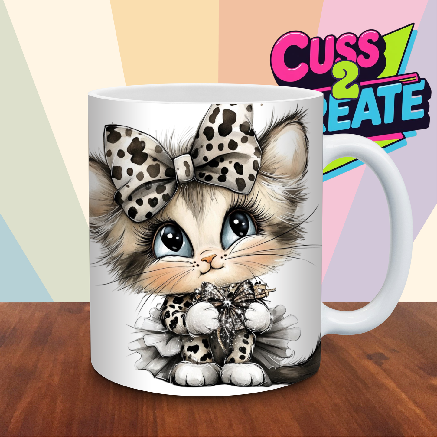 Leopard Cat Design 6 Ceramic Mug