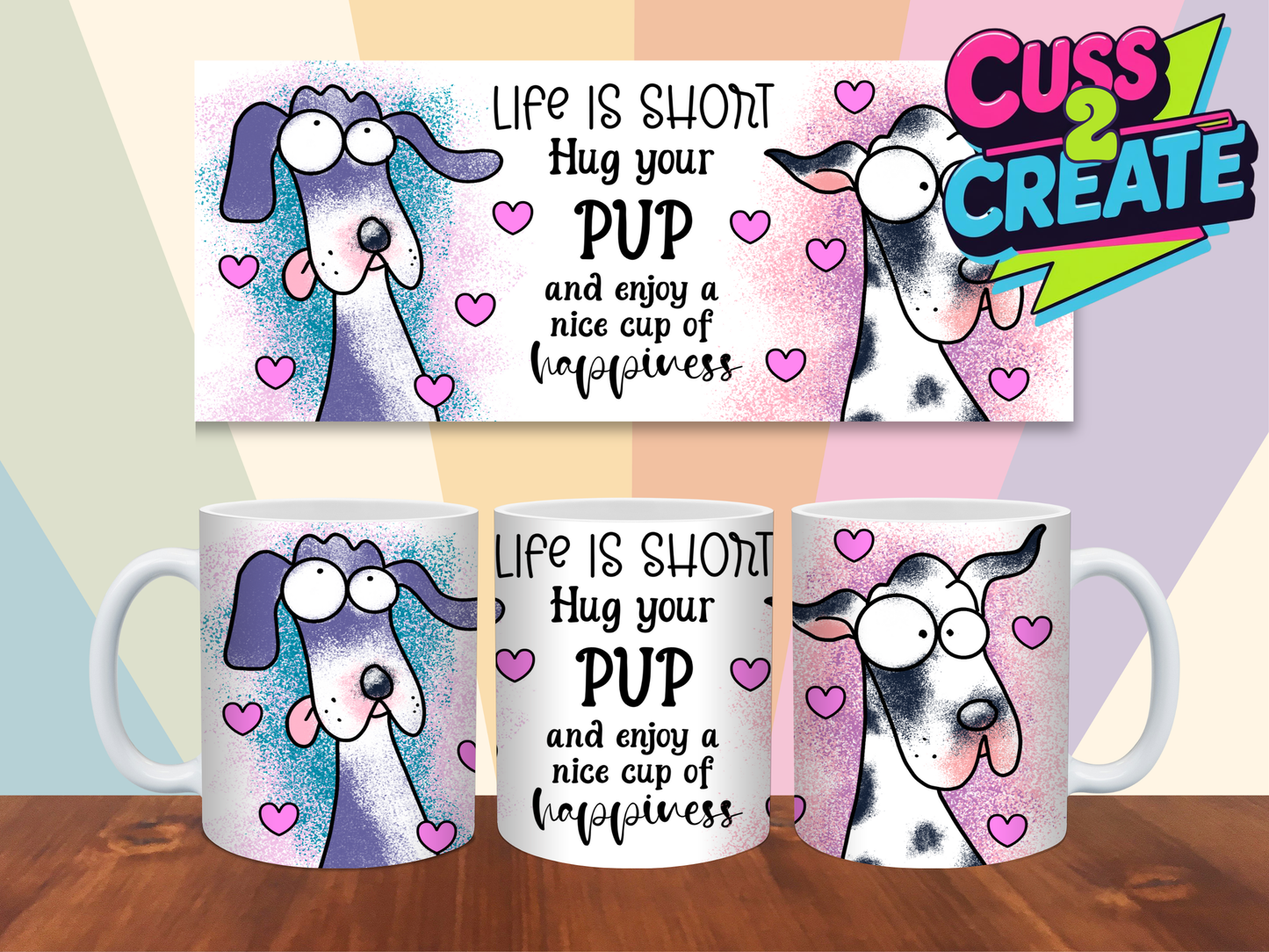 Coffee Pause with Paws Design 6 Ceramic Mug