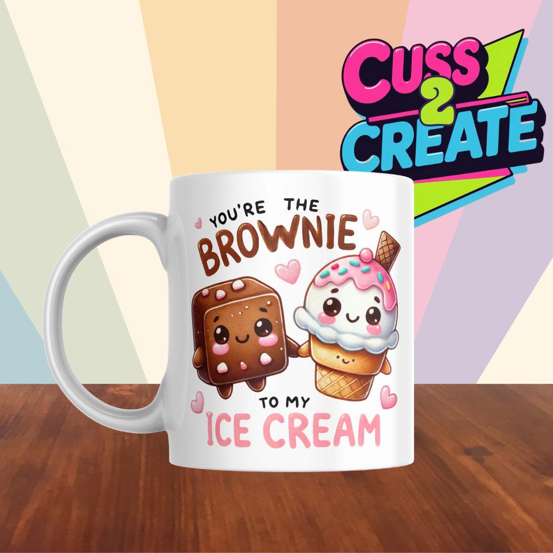 Cheesy Couples Mug -BROWNIE TO ICECREAM