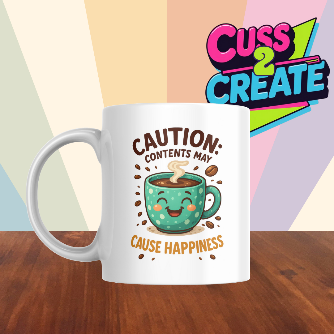 Coffee Causes Happiness Ceramic Mug