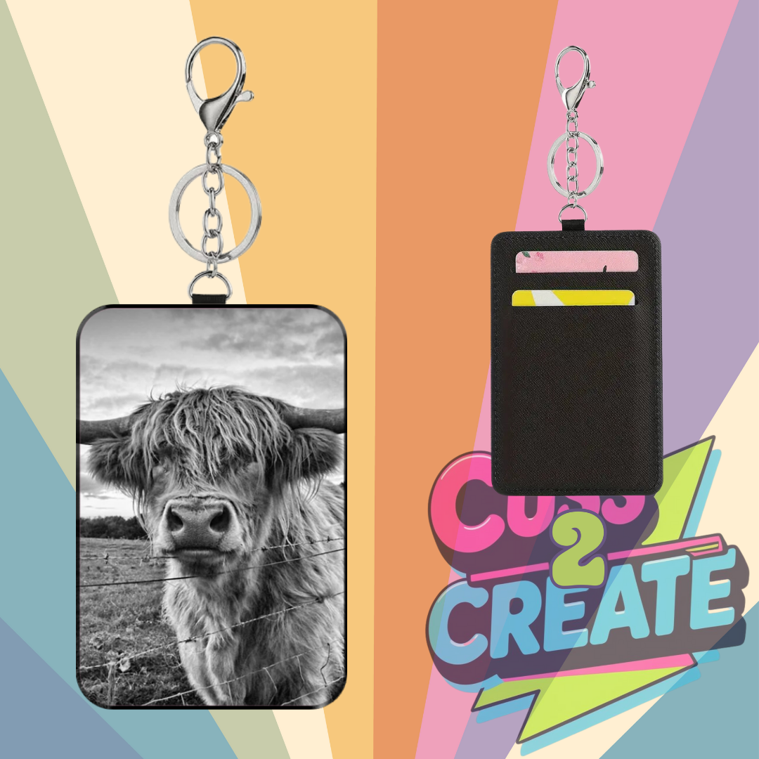 Highlander Heifer Leather Card Wallet