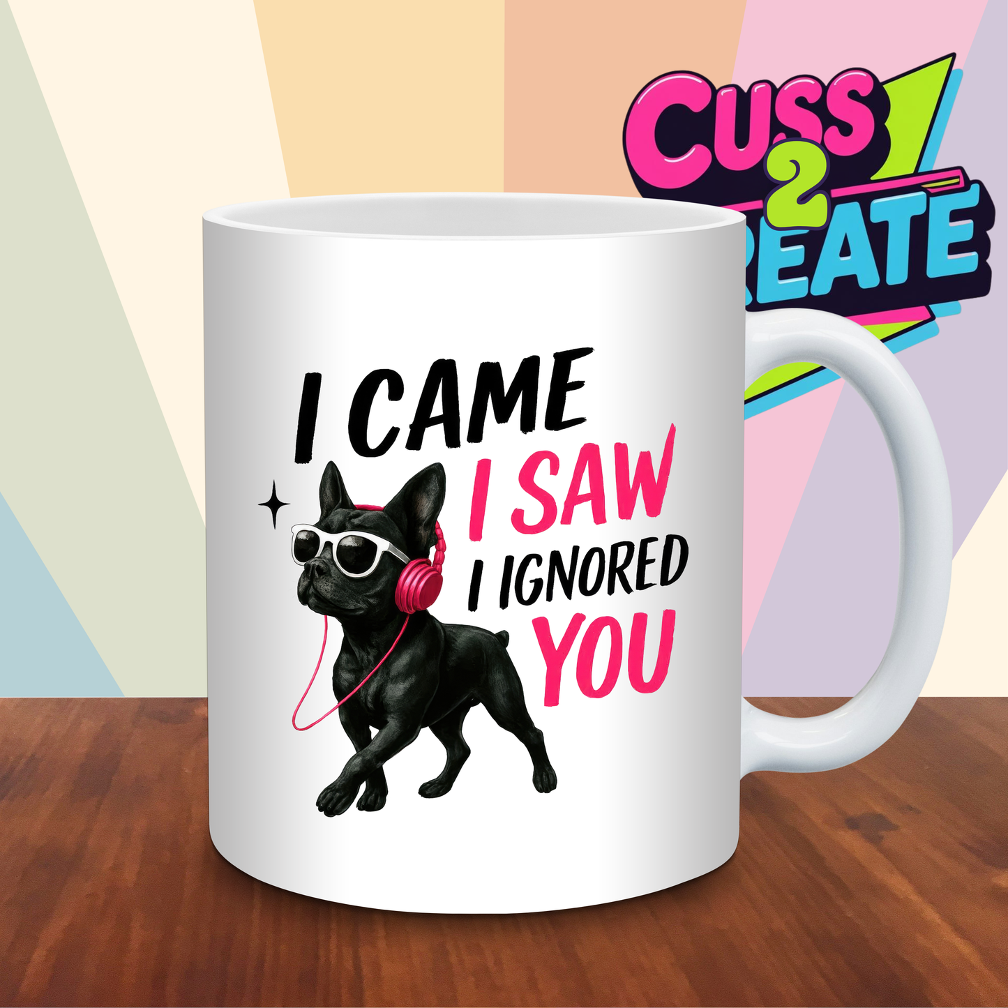 I Came I Saw Ceramic Mug