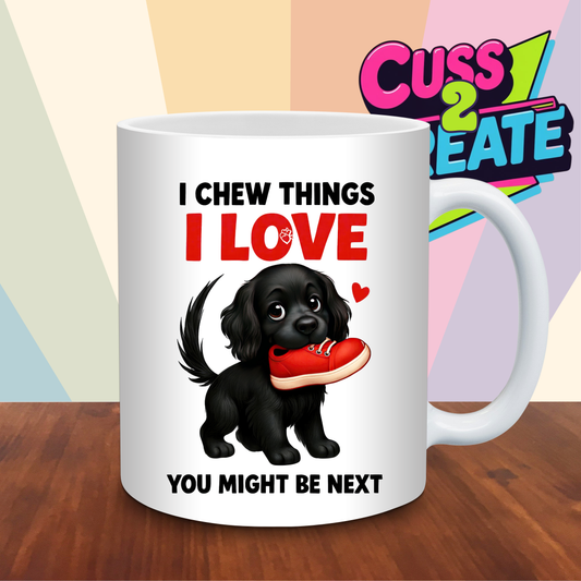 I Chew Things Ceramic Mug