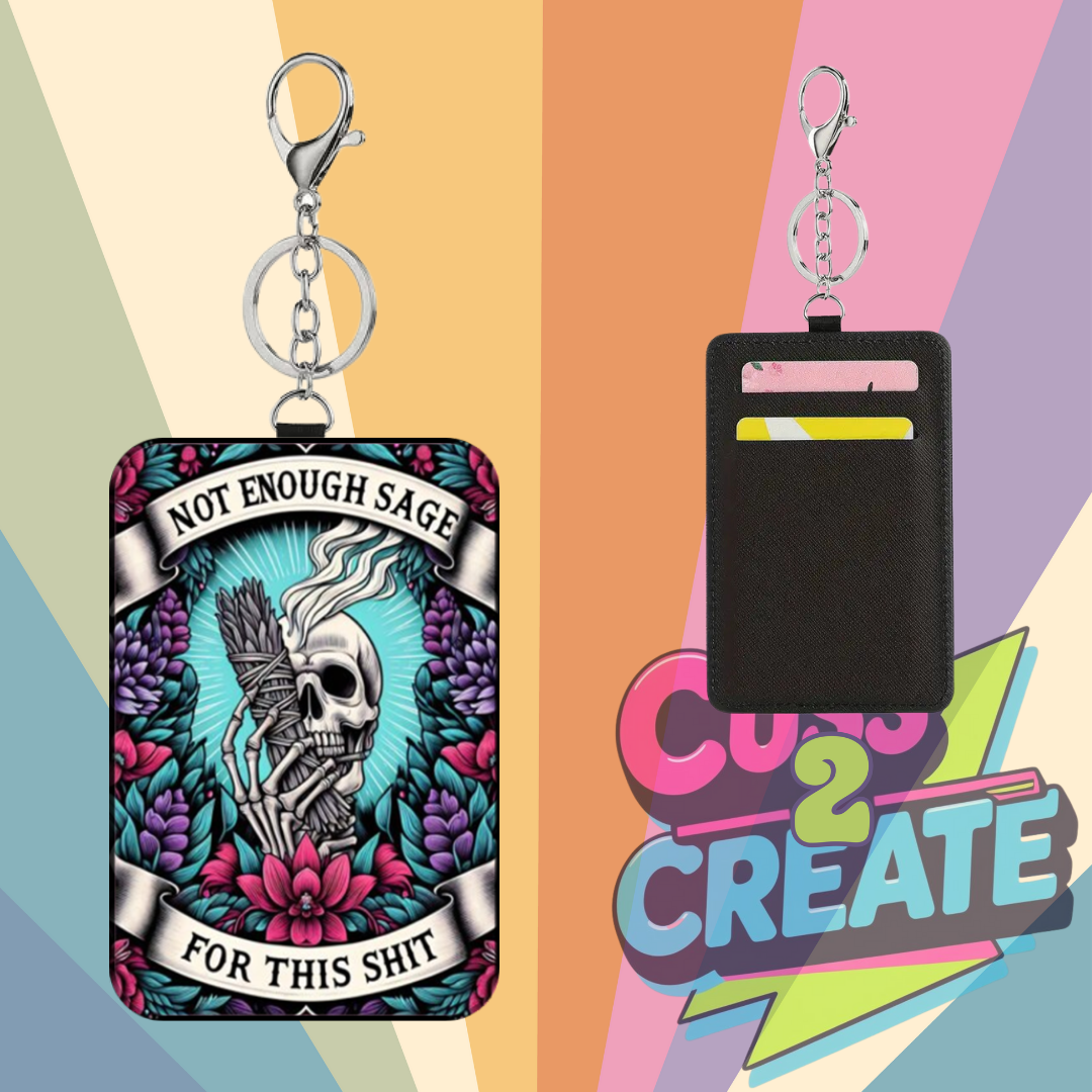 Not Enough Sage Leather Card Wallet