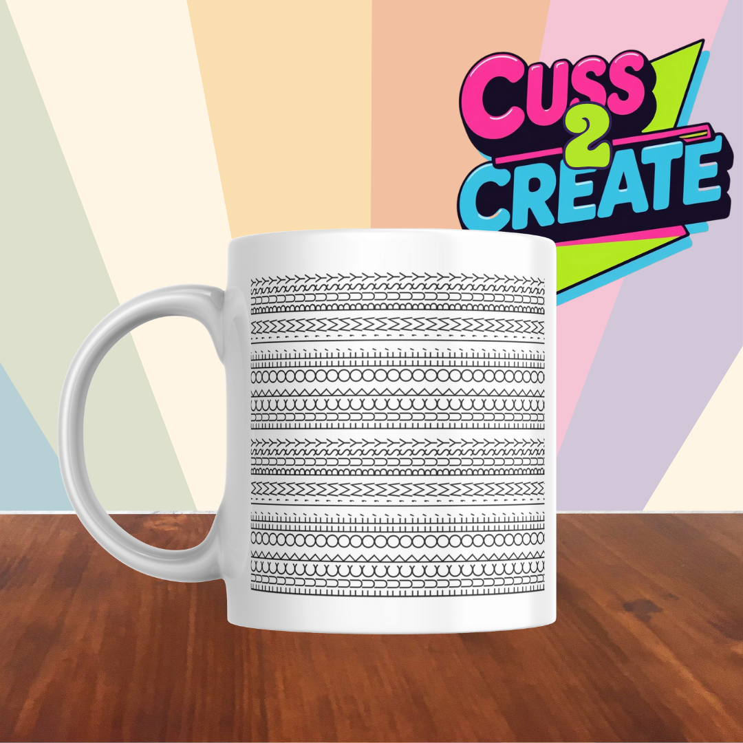 Back Off I'm Busy Tyre Tread Mug