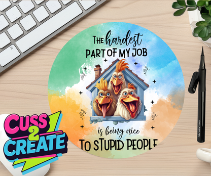Reckless Roosters Mouse Mat