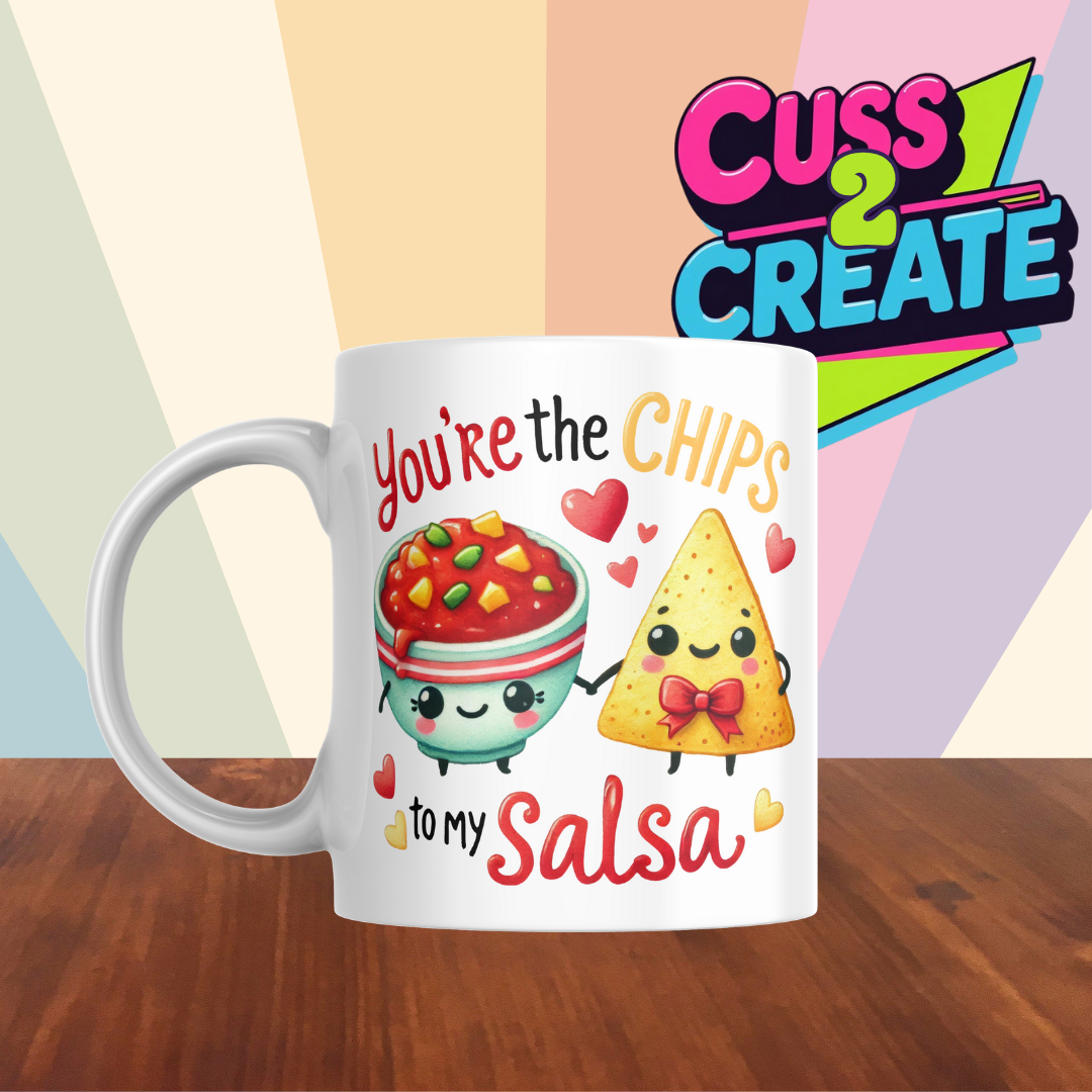 Cheesy Couples Mug  - CHIPS TO MY SALSA