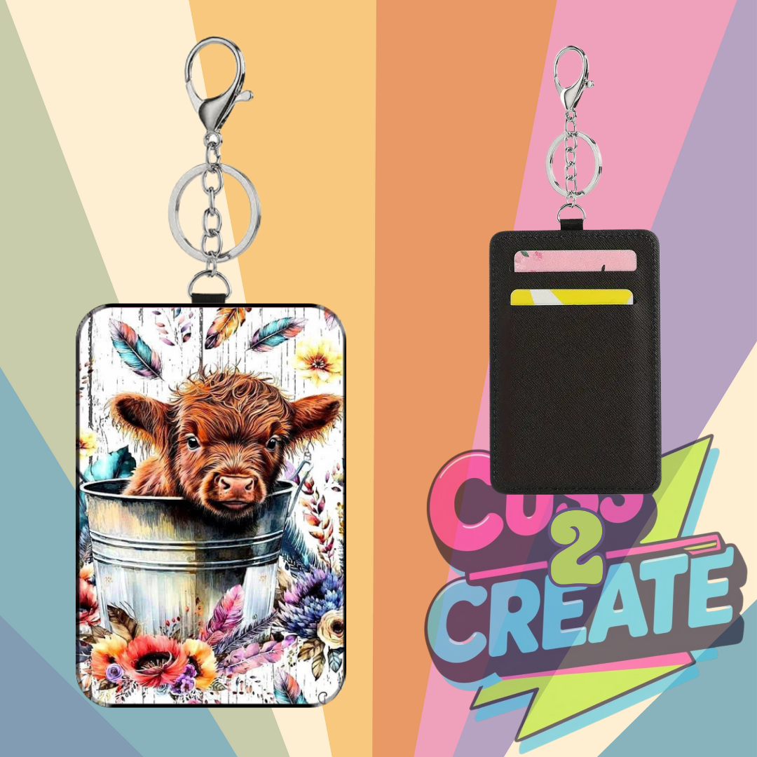 Cow in Tub Card Wallet