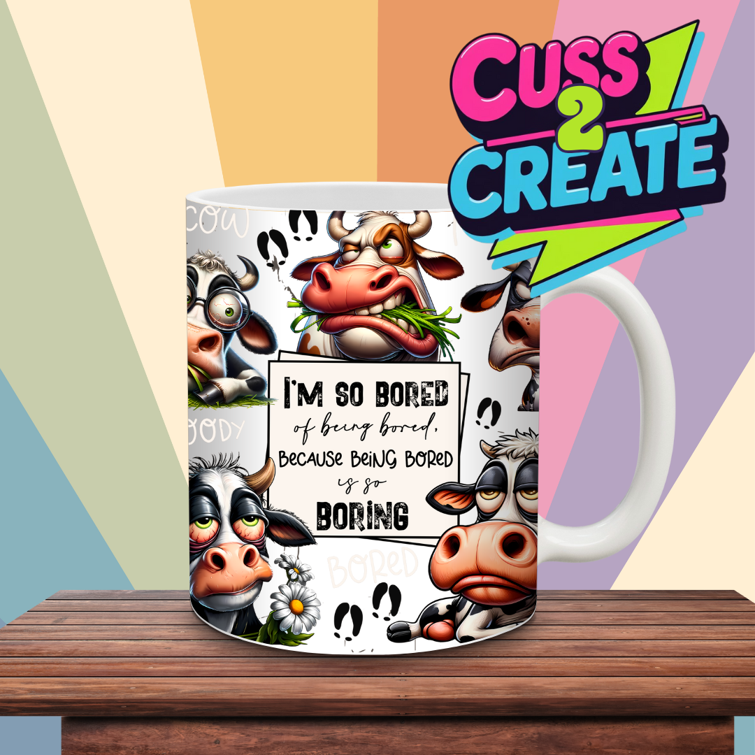 Bored Cows  Ceramic Mug