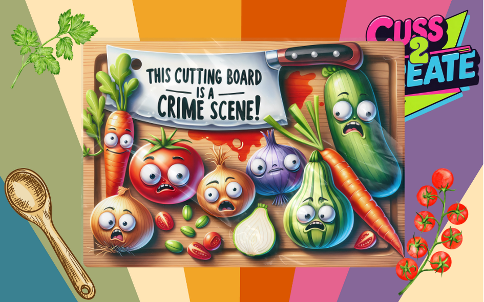 Scared Veggies Crime Scene
