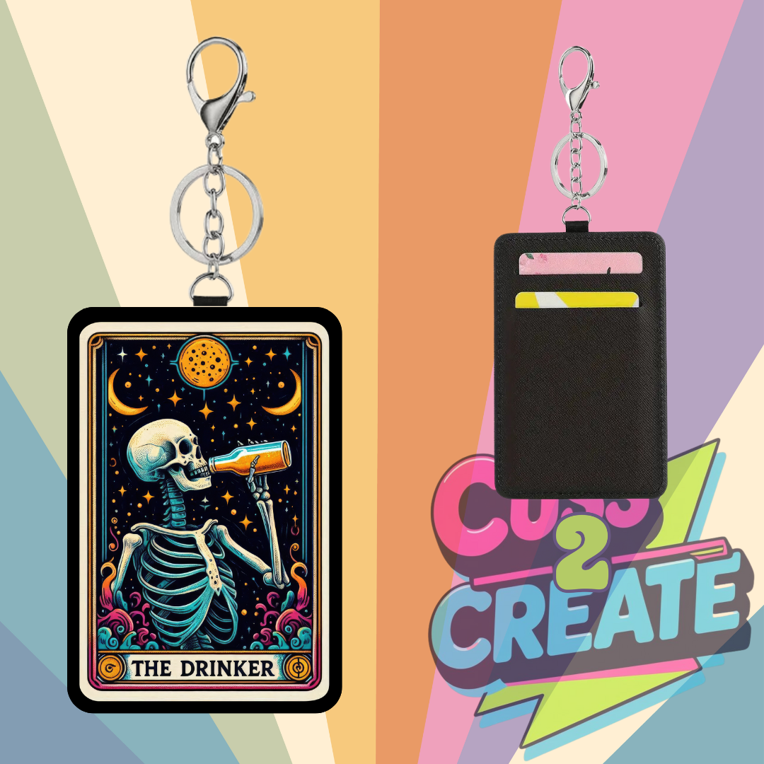 Tarot Card The Drinker Card Wallet